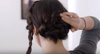 Click on video demonstrate about Hair styling - French braid