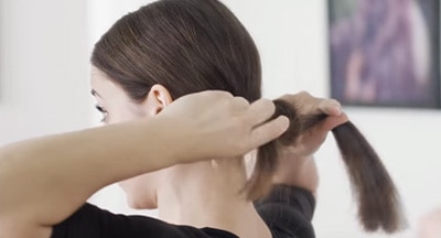 Click on video demonstrate about Hair styling - Knotted bun