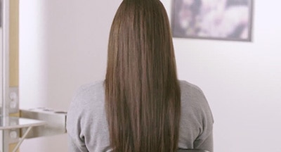 Click on video demonstrate about Hair styling - straight hair with shine