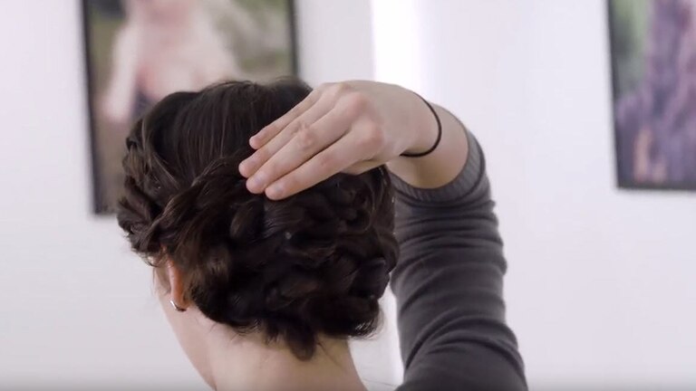 Click on video demonstrate about Hair styling - French Braid.