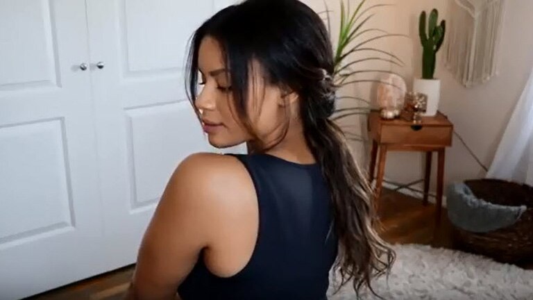 Click on video demonstrate about Hair styling - Twisted Ponytail with Beachy Waves